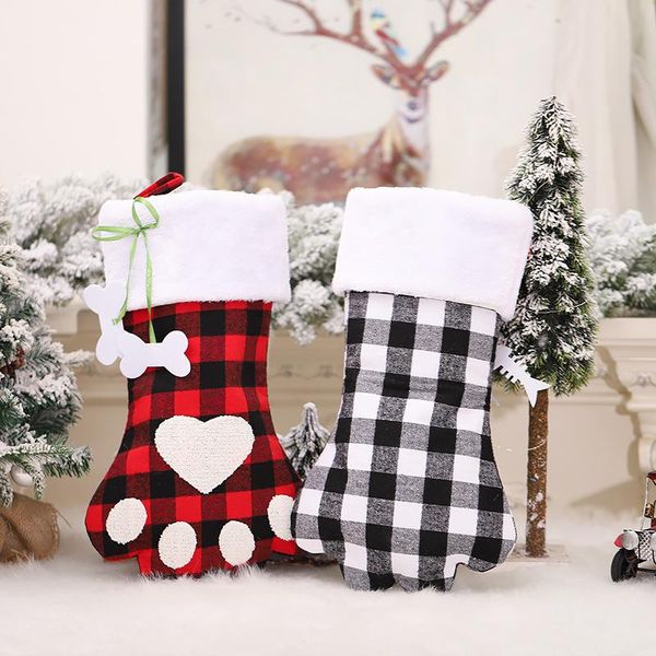 christmas decorations creative black and white lattice dog socks tree gift bag candy for home
christmas decorations creative black and white lattice dog socks tree gift bag candy for home