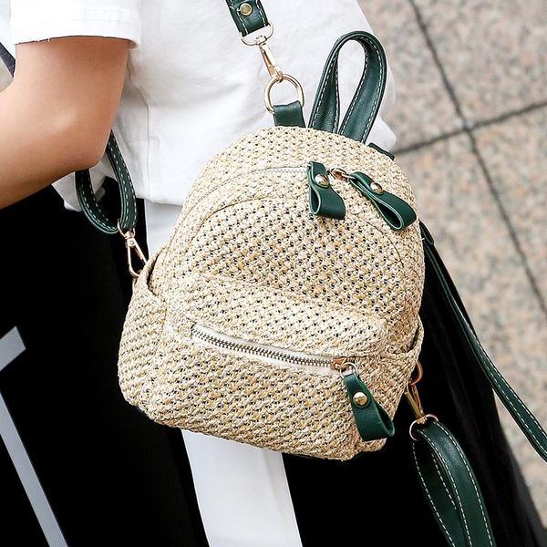 outdoor bags straw woven bag fashion mini backpack women simple 
outdoor bags straw woven bag fashion mini backpack women simple