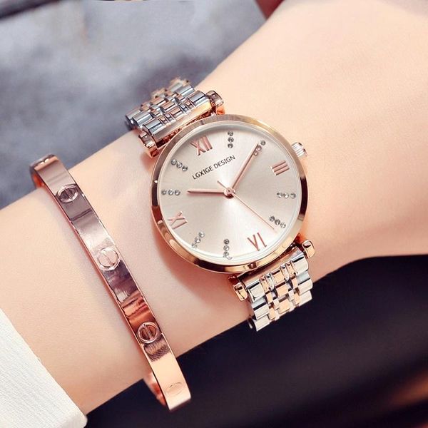 wristwatches lgxige stainlesssteel rose gold watch geneva clock diamond quartz ladies wrist relogio feminino, Slivery;brown
wristwatches lgxige stainlesssteel rose gold watch geneva clock diamond quartz ladies wrist relogio feminino, Slivery;brown