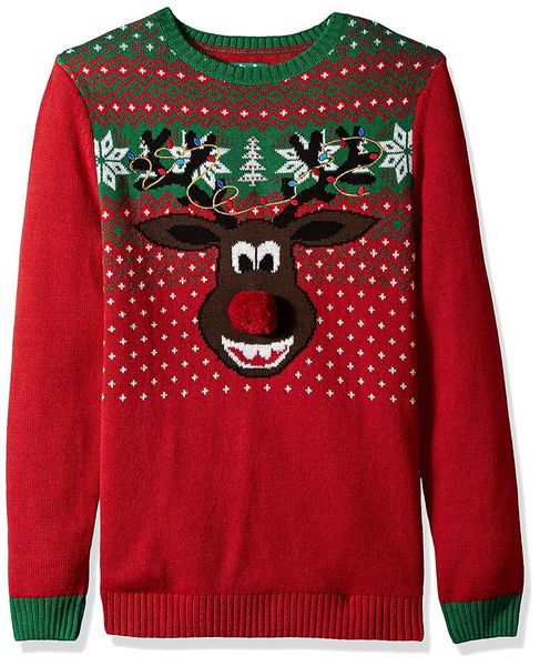 christmas elk sweater autumn winter loose thickened pullover fawn jacquard knitted top, White;black
christmas elk sweater autumn winter loose thickened pullover fawn jacquard knitted top, White;black
