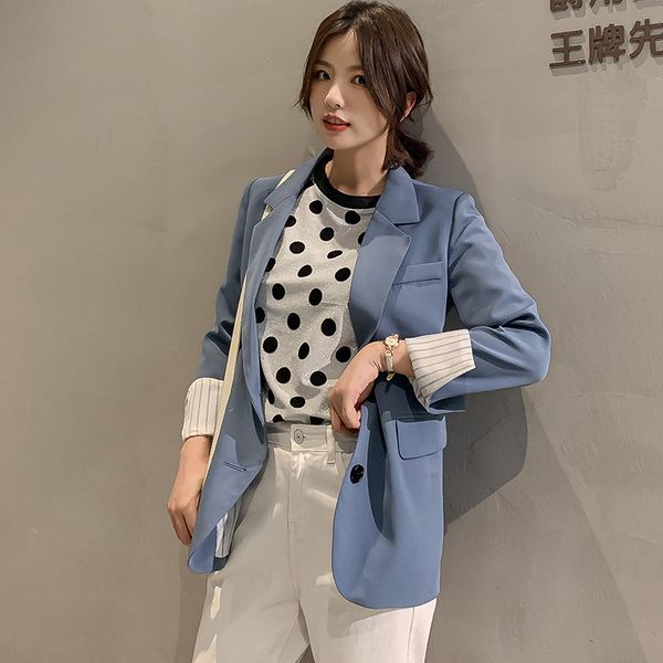 women's suits & blazers s-2xl spring autumn coat fashion outwear ol casual blazer jacket office notched collar female jackets u364, White;black
women's suits & blazers s-2xl spring autumn coat fashion outwear ol casual blazer jacket office notched collar female jackets u364, White;black