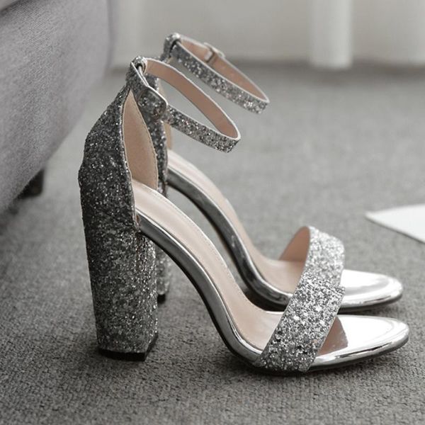 club shoes shine bling sandals women chunky ultra high heels gladiator sandalias paillette buckle open toe silver sandalen, Black
club shoes shine bling sandals women chunky ultra high heels gladiator sandalias paillette buckle open toe silver sandalen, Black