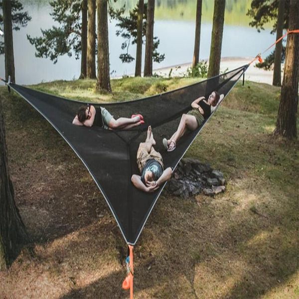camp furniture multi-person hammock- patented 3 point design portable hammock multi-functional triangle aerial mat convenient camping sleep
camp furniture multi-person hammock- patented 3 point design portable hammock multi-functional triangle aerial mat convenient camping sleep