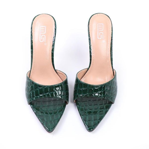 slippers 2021 women 9.5cm high heels mules slides female green summer crystal serpentine sandals platform fetish red shoes, Black
slippers 2021 women 9.5cm high heels mules slides female green summer crystal serpentine sandals platform fetish red shoes, Black