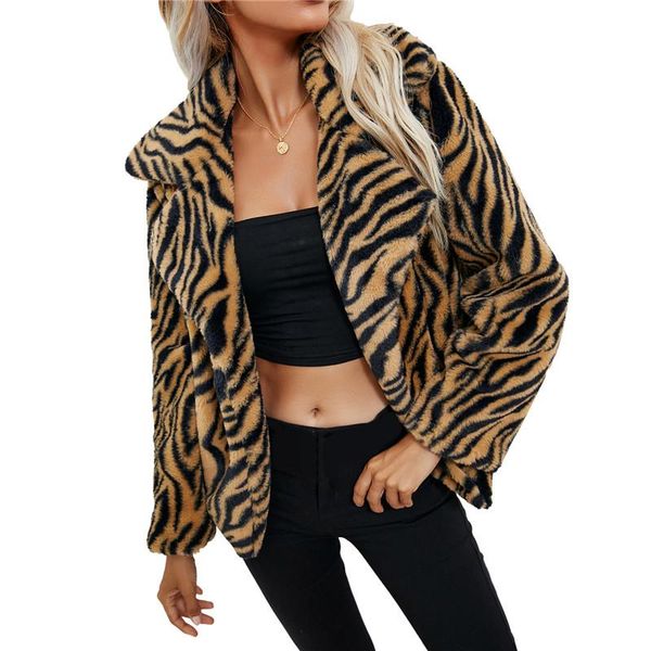 women's jackets autumn winter women warm zebra/leopard print coat long sleeve lapel neck plush cardigan female casual slim outerwear, Black;brown
women's jackets autumn winter women warm zebra/leopard print coat long sleeve lapel neck plush cardigan female casual slim outerwear, Black;brown