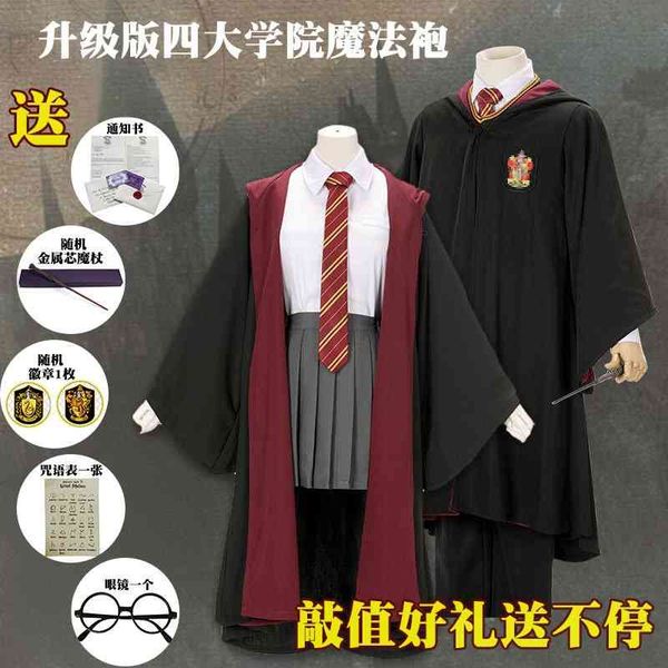 harry magic robe, potter's cos, hermione's peripheral clothes, slytherin school uniform, college costume cloak c suit, Black;red
harry magic robe, potter's cos, hermione's peripheral clothes, slytherin school uniform, college costume cloak c suit, Black;red