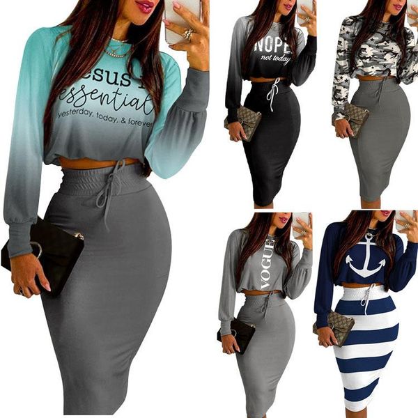 casual dresses spring autumn women's letter skirt suit print pullover shirt + slim two piece set suits dress streetwear, Black;gray
casual dresses spring autumn women's letter skirt suit print pullover shirt + slim two piece set suits dress streetwear, Black;gray