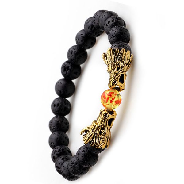 animal zodiac dragons bracelet men vintage gold color dragon head lava stone beads bracelets bangles for women, Golden;silver
animal zodiac dragons bracelet men vintage gold color dragon head lava stone beads bracelets bangles for women, Golden;silver
