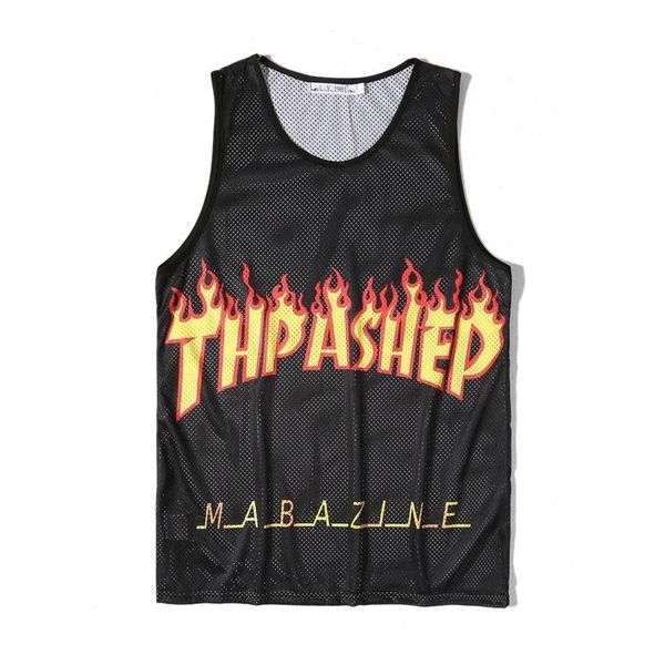 men's vests summer mens running vest trend sports single layer network cool printted waistcoat quick-dry men celebrity style, Black;white
men's vests summer mens running vest trend sports single layer network cool printted waistcoat quick-dry men celebrity style, Black;white