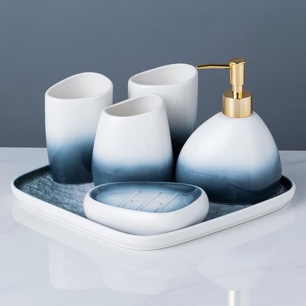 bath accessory set gradient gray ceramic sanitary ware-piece wash suit couples brushing gargle bathroom amenities, kitchenware six sets
bath accessory set gradient gray ceramic sanitary ware-piece wash suit couples brushing gargle bathroom amenities, kitchenware six sets