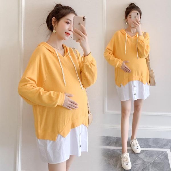 maternity dresses 9397#maternity clothes spring autumn cotton loose casual hooded collar sweater hoodie, White
maternity dresses 9397#maternity clothes spring autumn cotton loose casual hooded collar sweater hoodie, White