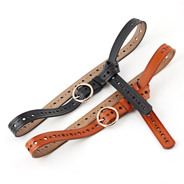 belts hollow out metal round hole gold buckle 2.4cm wide female eyelet belt leather dress decoration pin brief casual strap, Black;brown
belts hollow out metal round hole gold buckle 2.4cm wide female eyelet belt leather dress decoration pin brief casual strap, Black;brown