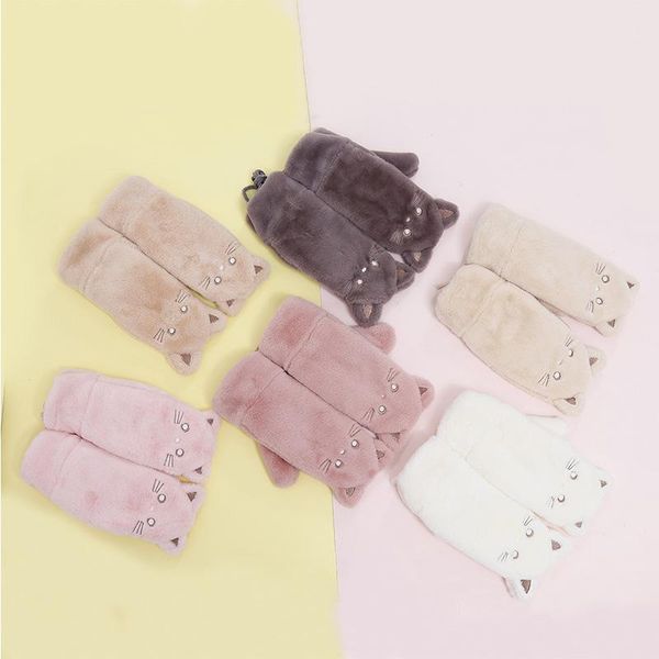 five fingers gloves winter warm soft cute cat mittens women full finger fashion ladies girls autumn thick, Blue;gray
five fingers gloves winter warm soft cute cat mittens women full finger fashion ladies girls autumn thick, Blue;gray