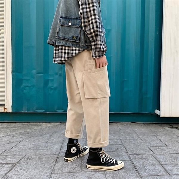autumn cotton cargo pants men's fashion multi-pocket casual pants men streetwear wild loose hip-hop straight mens m-2xl, Black
autumn cotton cargo pants men's fashion multi-pocket casual pants men streetwear wild loose hip-hop straight mens m-2xl, Black
