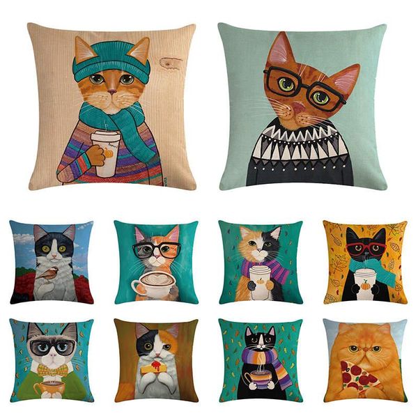 cushion/decorative pillow cartoon cute cat cushion cover garfield short ear linen car chair sofa fashion home decoration 45x45cm
cushion/decorative pillow cartoon cute cat cushion cover garfield short ear linen car chair sofa fashion home decoration 45x45cm