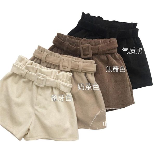 women's shorts woolen 2021 fashion casual comfortable elegant wild high waist belt slim wide leg a-line d46, White;black
women's shorts woolen 2021 fashion casual comfortable elegant wild high waist belt slim wide leg a-line d46, White;black