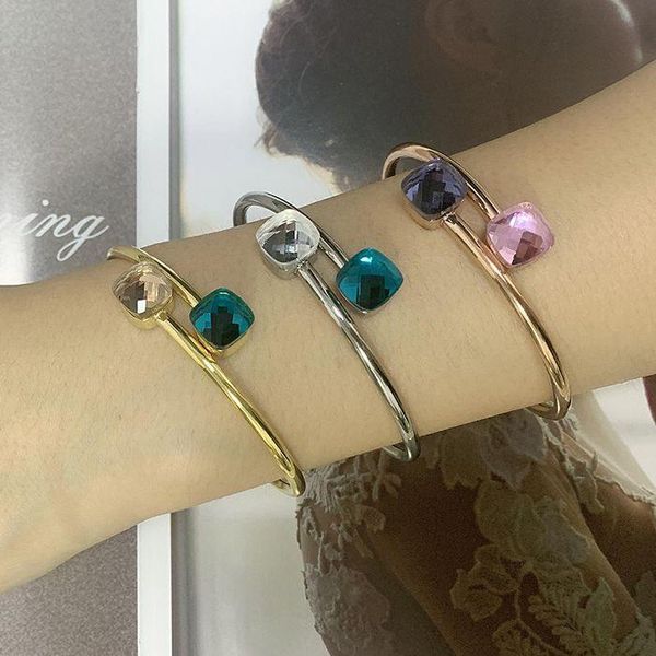 charm bracelets jsbao arrivals double glass stone stainless steel fashion bangle women orange & sky blue color bracelet for jewelry, Golden;silver
charm bracelets jsbao arrivals double glass stone stainless steel fashion bangle women orange & sky blue color bracelet for jewelry, Golden;silver