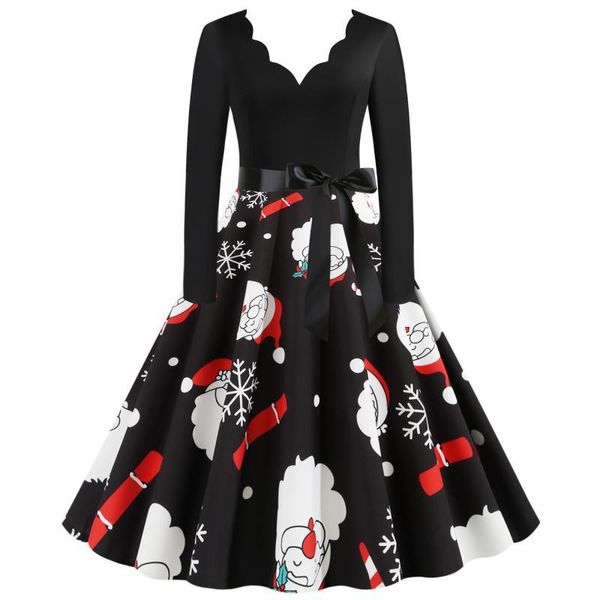 casual dresses spring fall winter christmas santa claus snowflakes print v neck ribbon long sleeve women ladies party short skater dress, Black;gray
casual dresses spring fall winter christmas santa claus snowflakes print v neck ribbon long sleeve women ladies party short skater dress, Black;gray
