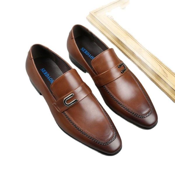 men's formal leather shoes, european style set of feet, pointed toe, made cowhide, comfortable, wedding dress shoes, Black
men's formal leather shoes, european style set of feet, pointed toe, made cowhide, comfortable, wedding dress shoes, Black