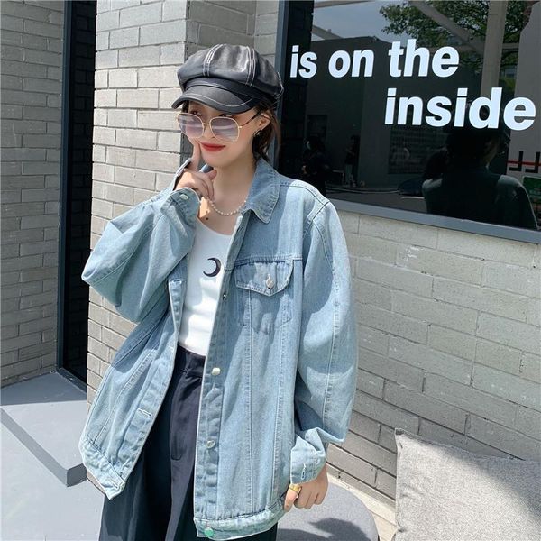women's jackets women basic denim casual streetwear classic loose large size harajuku outwear simple jacket korean chic fashion, Black;brown
women's jackets women basic denim casual streetwear classic loose large size harajuku outwear simple jacket korean chic fashion, Black;brown