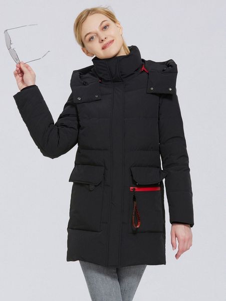 letter tape flap pocket hooded winter coat a7mp#, Black
letter tape flap pocket hooded winter coat a7mp#, Black
