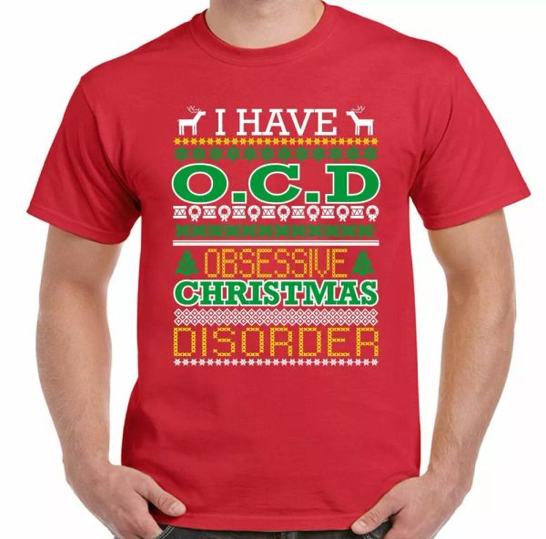 christmas t-shirt ocd obsessive disorder men funny gift secret santa jumper, White;black
christmas t-shirt ocd obsessive disorder men funny gift secret santa jumper, White;black