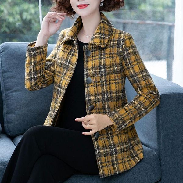 women's jackets 2021 spring autumn middle aged women ladies coats outerwear casual fashion printed loose single-breasted short outcoat, Black;brown
women's jackets 2021 spring autumn middle aged women ladies coats outerwear casual fashion printed loose single-breasted short outcoat, Black;brown