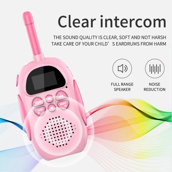 2pcs/set children walkie talkie kids transceiver handheld 3km range uhf radio lanyard mini interphone toy birthday gift
2pcs/set children walkie talkie kids transceiver handheld 3km range uhf radio lanyard mini interphone toy birthday gift