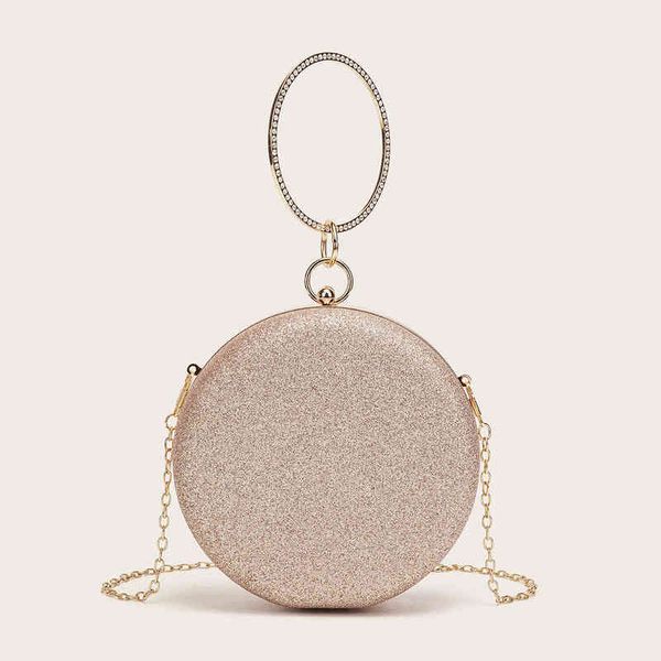 2021 fashion handbag with diamond portable round box bag chain dinner 
2021 fashion handbag with diamond portable round box bag chain dinner