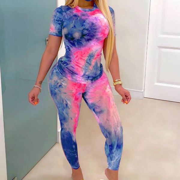women's tracksuits women tie dye painted two pieces fitness casual summer clothes short sleeve t-shirts pants leggings slim stretch tr, Gray
women's tracksuits women tie dye painted two pieces fitness casual summer clothes short sleeve t-shirts pants leggings slim stretch tr, Gray