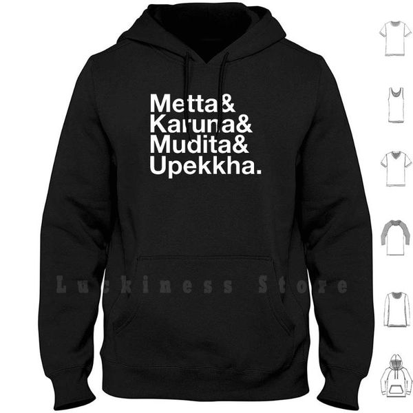 metta& hoodies metta karuna mudita upekkha brahmaviharas ampersand buddhism men's & sweatshirts, Black
metta& hoodies metta karuna mudita upekkha brahmaviharas ampersand buddhism men's & sweatshirts, Black
