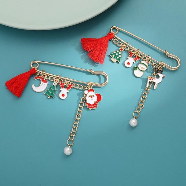 pins, brooches christmas gift badge sika deer lapel pins santa pearl pendant series brooch enamel with tassel, Gray
pins, brooches christmas gift badge sika deer lapel pins santa pearl pendant series brooch enamel with tassel, Gray