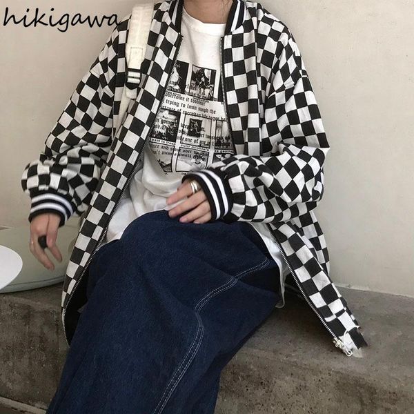 women's jackets harajuku 2021 for women chic baseball jacket on both sides korean streetwear bf casual coat oversized, Black;brown
women's jackets harajuku 2021 for women chic baseball jacket on both sides korean streetwear bf casual coat oversized, Black;brown
