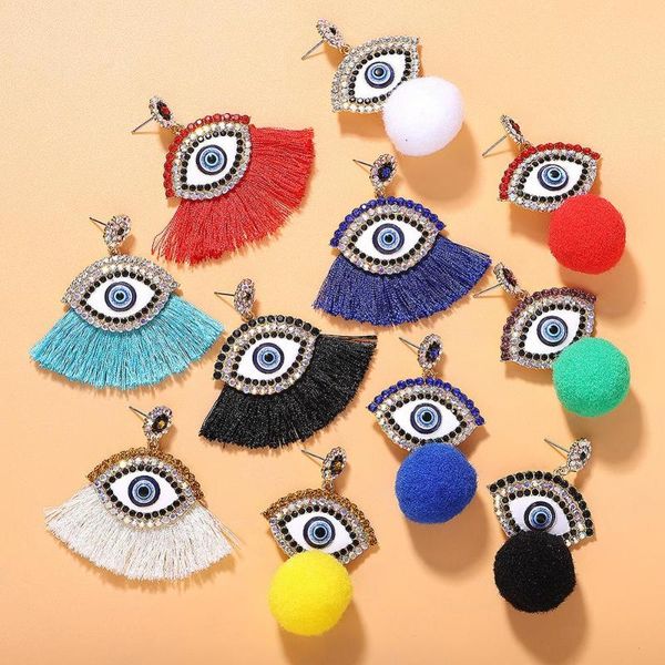 dangle & chandelier bohemian ethnic style exaggerated wild women's earrings fashion simple devil's eyes tassel trendy jewelry whol, Silver
dangle & chandelier bohemian ethnic style exaggerated wild women's earrings fashion simple devil's eyes tassel trendy jewelry whol, Silver