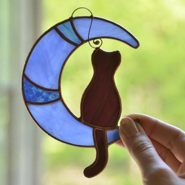 decorative objects & figurines stained acrylic cat moom hanging ornaments sunbathing lover gift pet lost pendants crafts creative cute model
decorative objects & figurines stained acrylic cat moom hanging ornaments sunbathing lover gift pet lost pendants crafts creative cute model