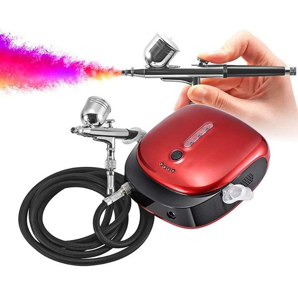 professional spray guns dual action 0.3mm nozzle paint gun airbrush kit with air compressor for nail art painting makeup built-in 1000mah ba
professional spray guns dual action 0.3mm nozzle paint gun airbrush kit with air compressor for nail art painting makeup built-in 1000mah ba
