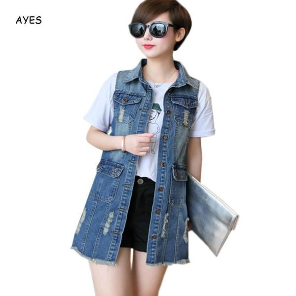women's vests fashion 2021 summer autumn women denim casual vest womens turn-down collar jeans jacket long style lapel deim, Black;white
women's vests fashion 2021 summer autumn women denim casual vest womens turn-down collar jeans jacket long style lapel deim, Black;white