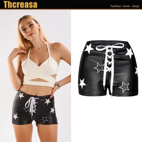 nightclub style black plush pu leather pants imitation elastic metal hole binding rope shorts women's jeans, Blue
nightclub style black plush pu leather pants imitation elastic metal hole binding rope shorts women's jeans, Blue