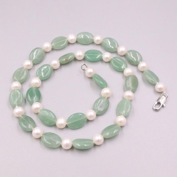 natural green jade 12mm oval flakes 9mm pearl beads link chain necklace for woman man 48cm chains, Silver
natural green jade 12mm oval flakes 9mm pearl beads link chain necklace for woman man 48cm chains, Silver