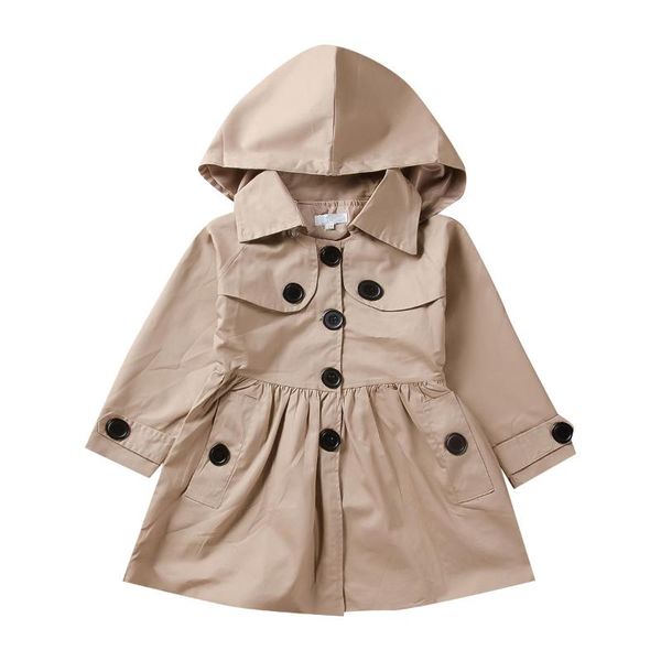 coat hooded girl windbreaker england style spring autumn children trench fashion kids single-breasted jacket, Blue;gray
coat hooded girl windbreaker england style spring autumn children trench fashion kids single-breasted jacket, Blue;gray