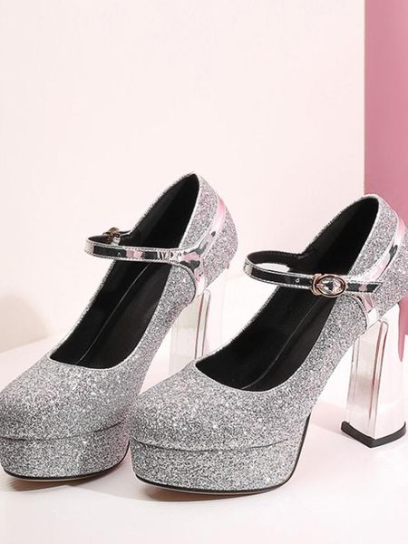 dress shoes sequined female party hosted thick heels high waterproof platform bridesmaid wedding bridal catwalk, Black
dress shoes sequined female party hosted thick heels high waterproof platform bridesmaid wedding bridal catwalk, Black