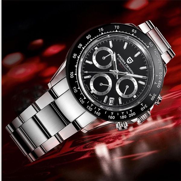 wristwatches pagani men's watches quartz watch men sport chronograph clock sapphire mirror factory drop outlet, Slivery;brown
wristwatches pagani men's watches quartz watch men sport chronograph clock sapphire mirror factory drop outlet, Slivery;brown