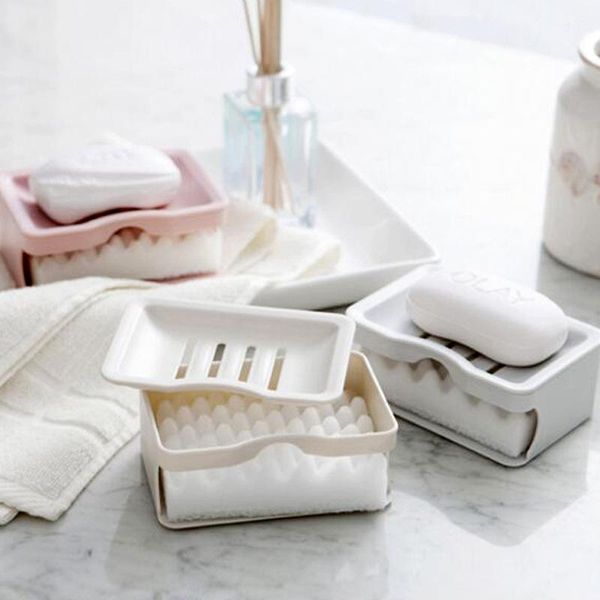 portable easy detachable have sponge soap holder household box container bathroom accessories double-deck drain dishes
portable easy detachable have sponge soap holder household box container bathroom accessories double-deck drain dishes