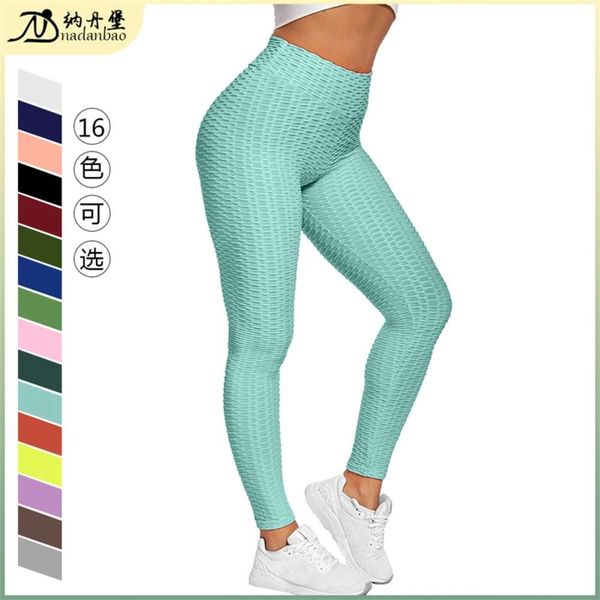 new fitness hip jacquard solid color bubble yoga women's high waist elastic tights, Gray
new fitness hip jacquard solid color bubble yoga women's high waist elastic tights, Gray