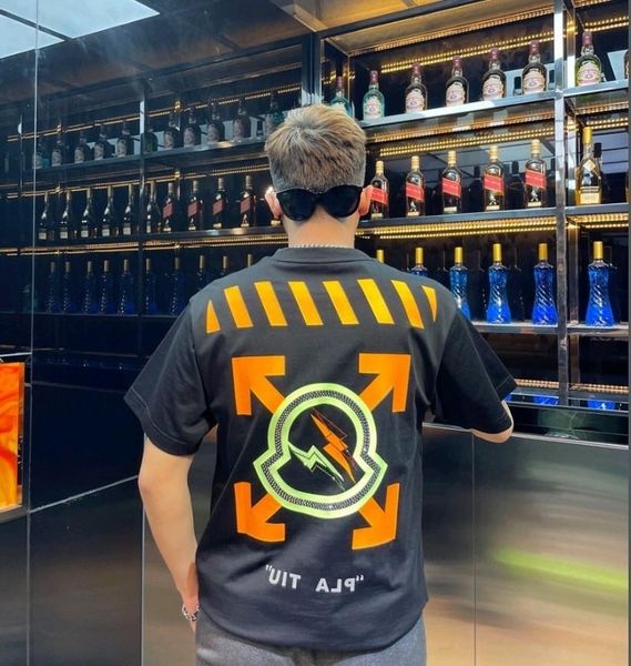 new fashion brand off 2021 spring and summer style lightning fluorescent drill short sleeve casual lovers t-shirt batch, White;black
new fashion brand off 2021 spring and summer style lightning fluorescent drill short sleeve casual lovers t-shirt batch, White;black