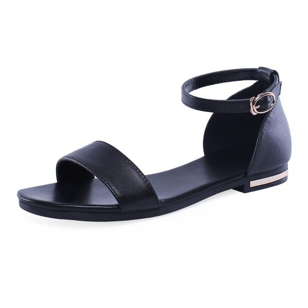 sandals 2021 women leather ladies open toe ankle strap champagne white black summer female cover heel flat shoes m152
sandals 2021 women leather ladies open toe ankle strap champagne white black summer female cover heel flat shoes m152