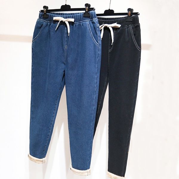 total length thin smoothing string denies pencil jeans for winter women thicken plus size high waist velvet, Blue
total length thin smoothing string denies pencil jeans for winter women thicken plus size high waist velvet, Blue