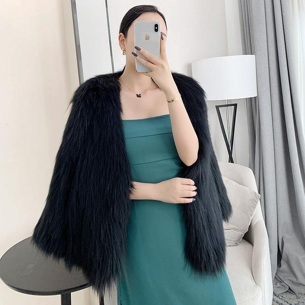 women's fur & faux raccoon coats women 2021 winter fashion pink elegant thick warm outwear real jacket, Black
women's fur & faux raccoon coats women 2021 winter fashion pink elegant thick warm outwear real jacket, Black