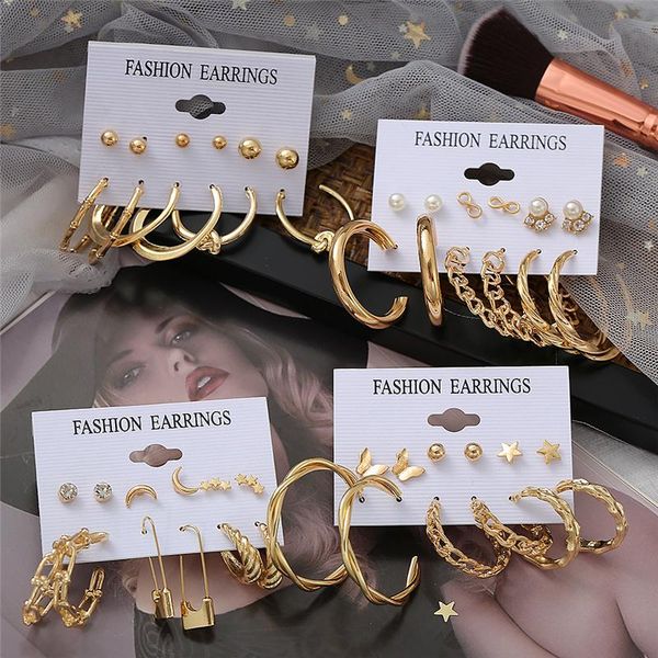 vintage punk gold color chain hoop earrings for women fashion metal geometric c type statement jewelry gifts & huggie, Golden;silver
vintage punk gold color chain hoop earrings for women fashion metal geometric c type statement jewelry gifts & huggie, Golden;silver