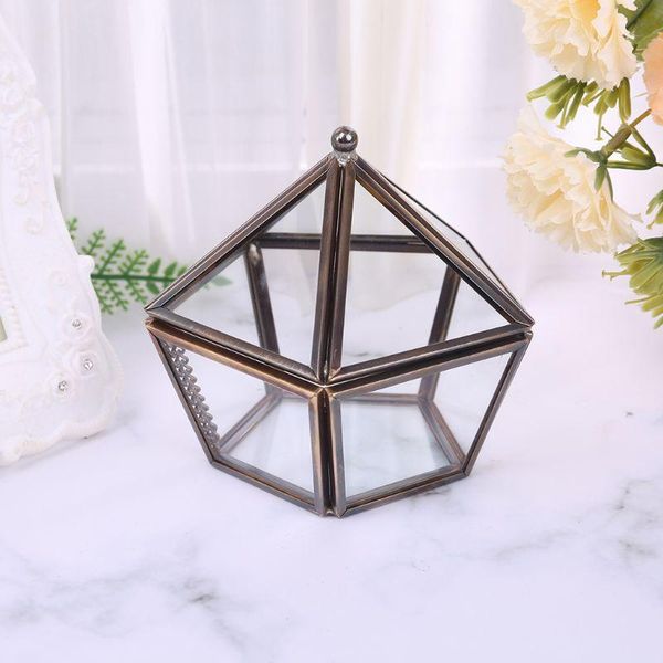 pentagon geometric clear glass ring box jewelry case necklace storage decoration drop boxes & bins
pentagon geometric clear glass ring box jewelry case necklace storage decoration drop boxes & bins